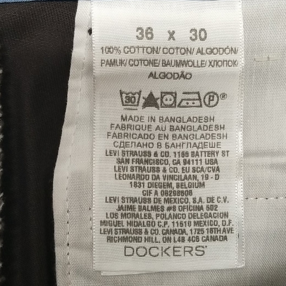 New Men's Casual Dress Dockers Signature Khaki Flat Front Pants 36 x 30 - Picture 7 of 7